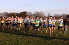 Mens under-17s North Eastern Cross Country, Redcar. Photo:  David T. Hewitson/Sports for All Pics